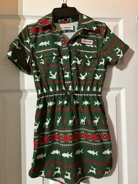 Christmas Magellan Outdoor Dress Size 7/8 EEUC